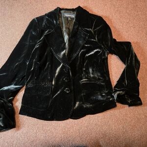 Trousers Etc Black Velvet Jacket In Women's Size 10